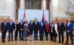 7 November 2017 The participants of the second trilateral meeting of the Bulgarian, Romanian and Serbian parliamentary committees on foreign affairs/policy